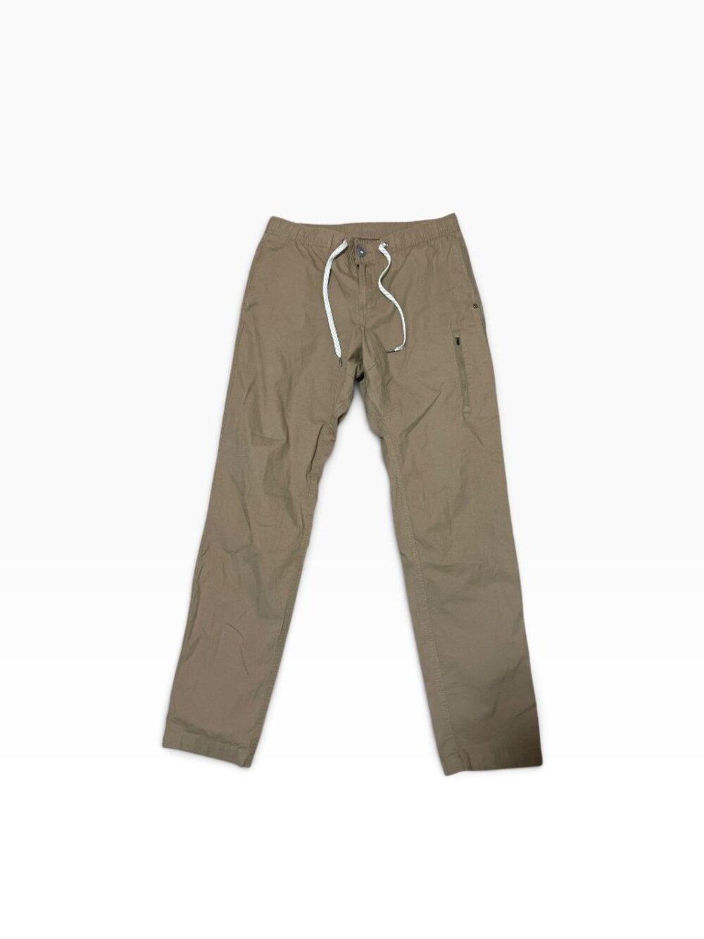Vuori Pants Brown Ripstop Climber Jogger Elastic Zip Pockets V412 Men's Sz Large